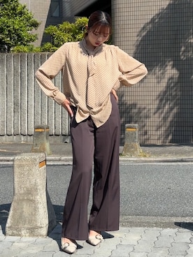 「RANDA（ランダ）のアイテム」を使った、ʜ ᴀ ʀ ᴜ ɴ ᴏ /プチプラコーデさん（レディース・164cm）の春コーディネート