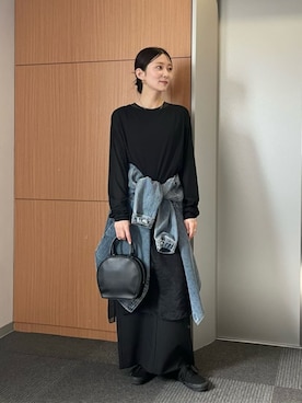 「united arrows」｜「アイテム（ワンピース/ドレス）」を使った、仲（naka）さん（レディース・163cm）の冬コーディネート