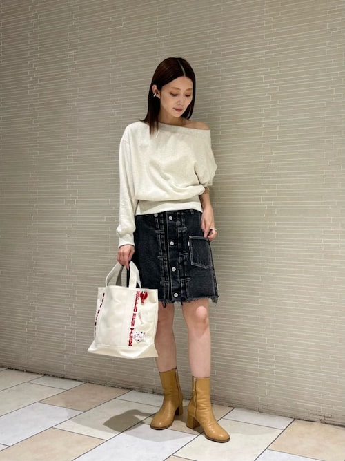 FILL THE BILL スカート 「FILL BILL」2WAY デニムスカート レディース  