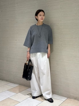 「UNITED ARROWS（ユナイテッドアローズ）のアイテム（パンツ）」を使った、仲（naka）さん（レディース・163cm）の春コーディネート