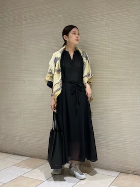 「UNITED ARROWS（ユナイテッドアローズ）のアイテム（ワンピース/ドレス）」を使った、仲（naka）さん（レディース・163cm）の夏コーディネート