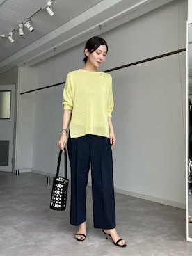 「UNITED ARROWS（ユナイテッドアローズ）のアイテム（キャミソール）」を使った、仲（naka）さん（レディース・163cm）の夏コーディネート