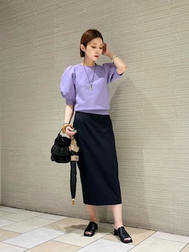 「Athena New York（アシーナニューヨーク）のアイテム」を使った、仲（naka）さん（レディース・163cm）の春コーディネート