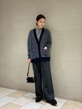 「UNITED ARROWS（ユナイテッドアローズ）のアイテム（カーディガン/ボレロ）」を使った、仲（naka）さん（レディース・163cm）の冬コーディネート