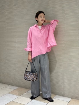 「UNITED ARROWS（ユナイテッドアローズ）のアイテム（パンツ）」を使った、仲（naka）さん（レディース・163cm）の春コーディネート