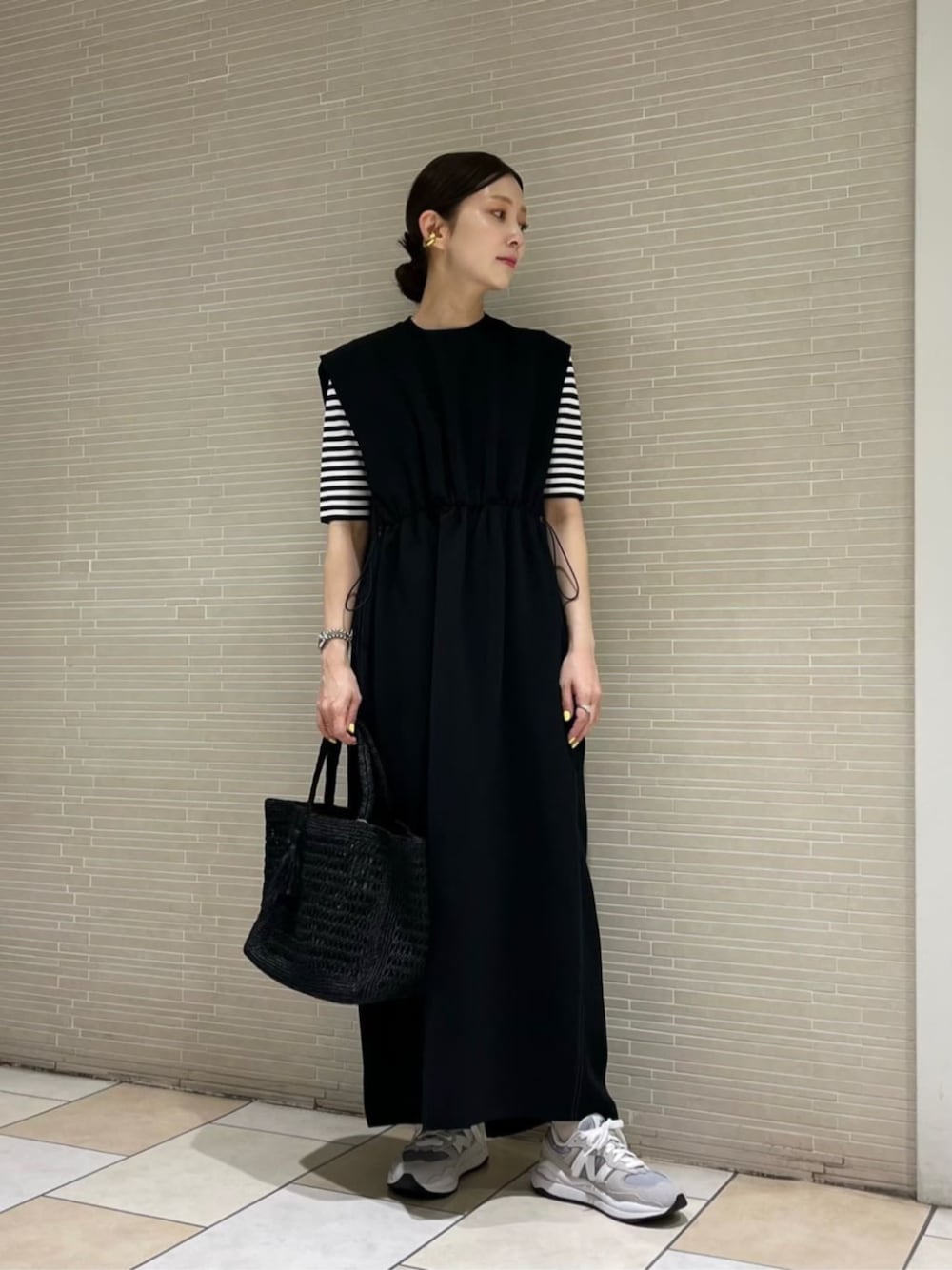 【新品未使用】UA COMFY ドロスト フレンチスリーブワンピース COMFY ドロスト フレンチスリーブ ワンピース