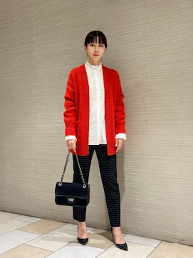 「パーソナルカラー_SPRING」｜仲（naka）さん（レディース・163cm）の冬コーディネート