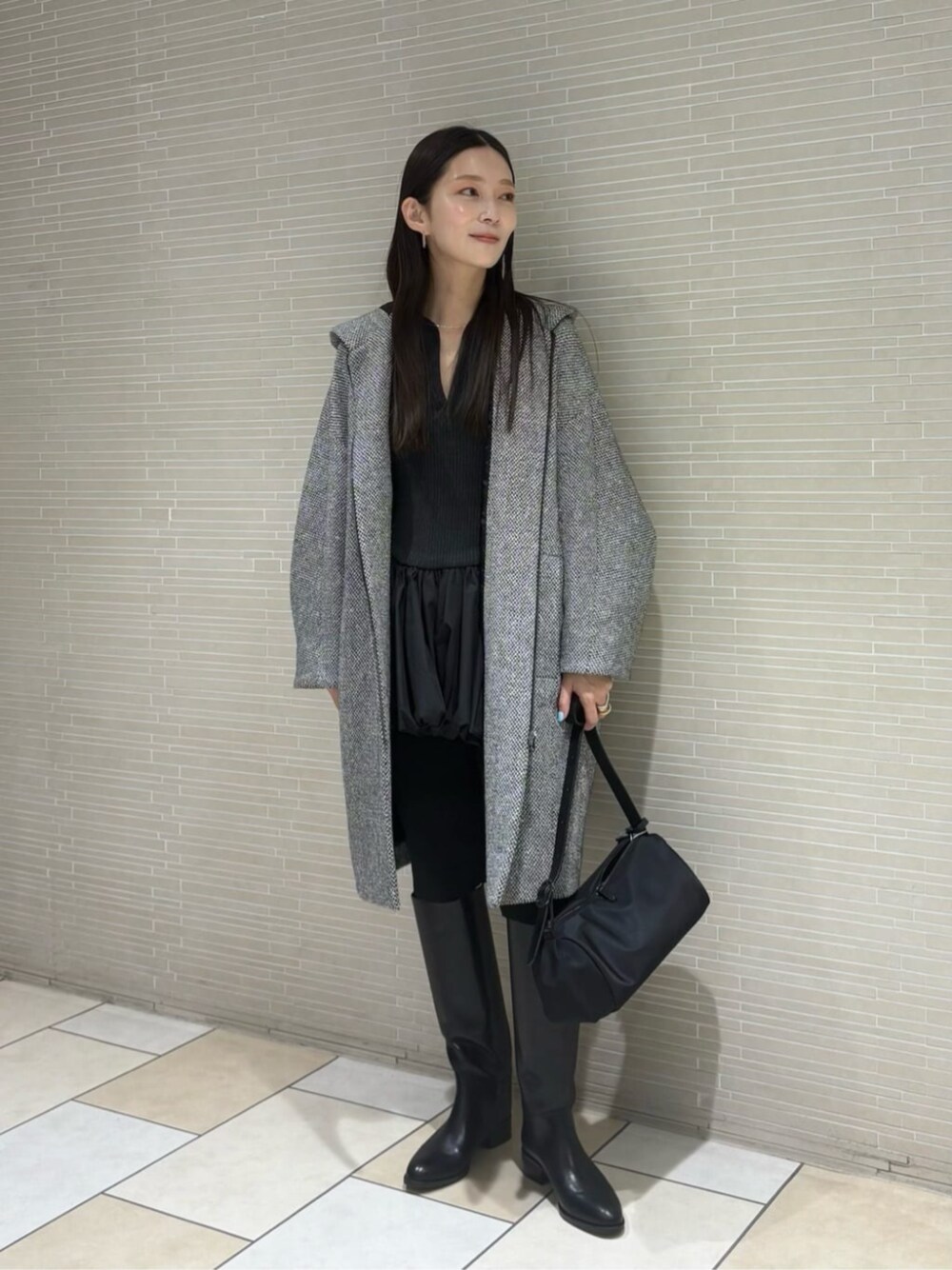AEWEN MATOPH＞バルーンコンビ 二ットプルオーバー ‐ ウォッシャブル