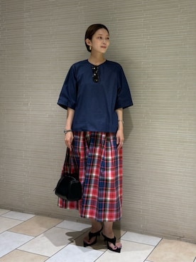 「UNITED ARROWS（ユナイテッドアローズ）のアイテム」を使った、仲（naka）さん（レディース・163cm）の夏コーディネート