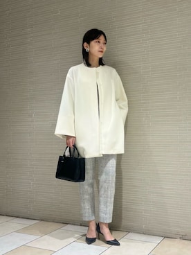 「パーソナルカラー_SPRING」｜仲（naka）さん（レディース・163cm）の冬コーディネート