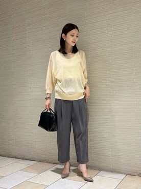 「UNITED ARROWS（ユナイテッドアローズ）のアイテム（タンクトップ）」を使った、仲（naka）さん（レディース・163cm）の夏コーディネート