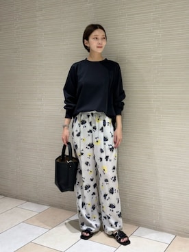 「UNITED ARROWS（ユナイテッドアローズ）のアイテム（パンツ）」を使った、仲（naka）さん（レディース・163cm）の春コーディネート