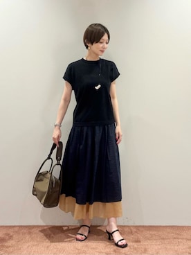 「NOMADIS（ノマディス）のアイテム」を使った、仲（naka）さん（レディース・163cm）の夏コーディネート