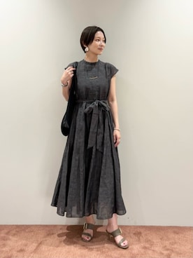 「UNITED ARROWS（ユナイテッドアローズ）のアイテム」を使った、仲（naka）さん（レディース・163cm）の夏コーディネート