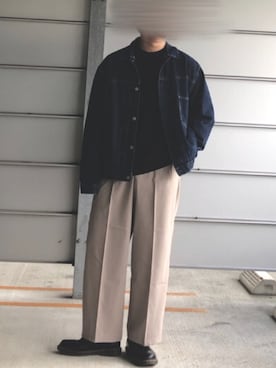 「LAKOLE（ラコレ）のアイテム（ジャケット/アウター）」を使った、🍊みずき🍊さん（メンズ・172cm）の秋コーディネート
