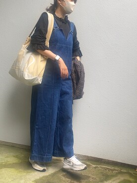 「THEATRE PRODUCTS（シアタープロダクツ）のアイテム」を使った、ヤスカタフクさん（レディース・166cm）の夏コーディネート