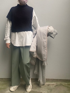 ヤスカタフクさん（レディース・166cm）の冬コーディネート