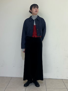 「アイテム（キャミソール）」を使った、ゆちさん（レディース・170cm）の秋コーディネート