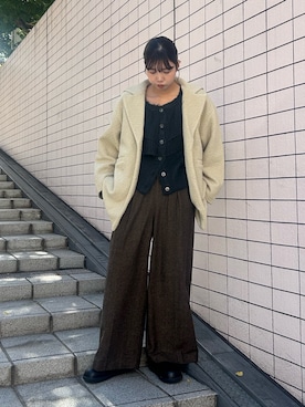 ゆちさん（骨格ナチュラル・レディース・170cm）の秋コーディネート