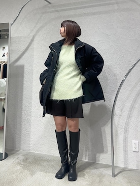 「アイテム（その他アウター）」を使った、ゆちさん（レディース・170cm・20代）の冬コーディネート