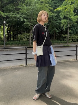「アイテム（ワンピース/ドレス）」を使った、yuchiさん（レディース・170cm）の夏コーディネート