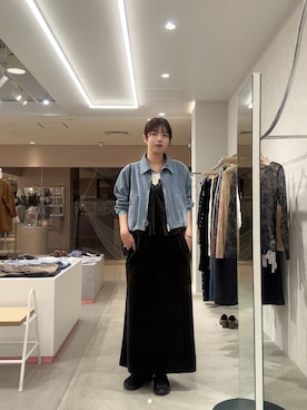 「KBF（ケイビーエフ）のアイテム（タンクトップ）」を使った、ゆちさん（レディース・170cm）の秋コーディネート