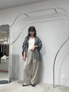 「KBF（ケイビーエフ）のアイテム（タンクトップ）」を使った、ゆちさん（レディース・170cm）の秋コーディネート