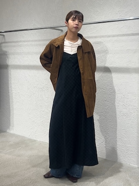 「アイテム（ワンピース）」を使った、ゆちさん（レディース・170cm・20代）の秋コーディネート