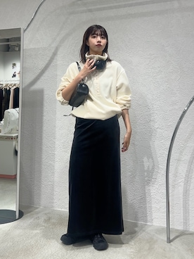 「アイテム（スカート）」を使った、ゆちさん（レディース・170cm）の冬コーディネート