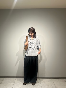 「KBF（ケイビーエフ）のアイテム（その他シューズ）」を使った、ゆちさん（レディース・170cm）の秋コーディネート