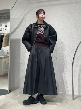 「アイテム（テーラードジャケット）」を使った、ゆちさん（レディース・170cm）の冬コーディネート