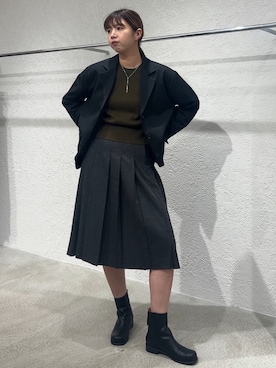 「アイテム（テーラードジャケット）」を使った、ゆちさん（レディース・170cm・20代）の秋コーディネート