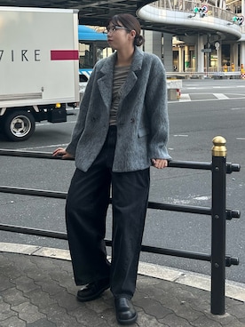 「冬の注目アウター」｜ゆちさん（レディース・170cm）の秋コーディネート