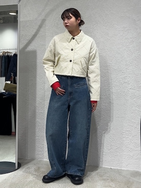 「冬の注目アウター」｜「アイテム（その他アウター）」を使った、ゆちさん（レディース・170cm）の秋コーディネート