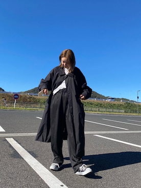 「manana suerte（マニャーナスエルテ）のアイテム（ステンカラーコート）」を使った、yumiko_nさん（レディース・157cm）の秋コーディネート