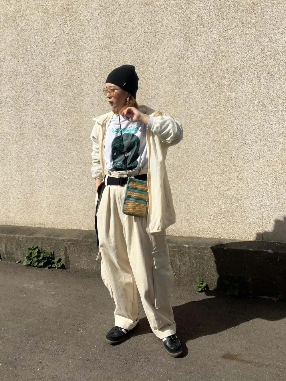 レスポートサック　RAFFIA 3 ZIP XBODY メレンゲラフィア ナチュラルな風合いが涼しげなラフィアバッグ