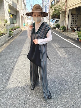 「ごきげんウィーク」｜「アイテム（セットアップ）」を使った、yumiko_nさん（レディース・157cm）の春コーディネート