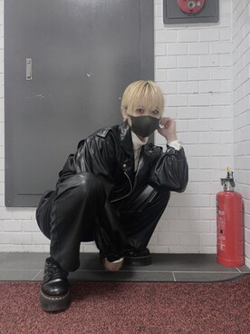 「jouetie（ジュエティ）のアイテム（ライダースジャケット）」を使った、nanoninonaoさん（レディース・160cm）の秋コーディネート