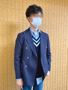 「MACKINTOSH」｜「アイテム（アナログ腕時計）」を使った、Steinさん（メンズ・170cm）の春コーディネート