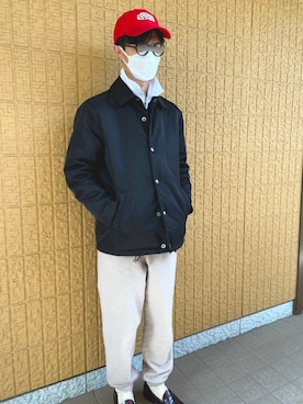 「MACKINTOSH」｜「アイテム（ブルゾン）」を使った、Steinさん（メンズ・170cm）の春コーディネート
