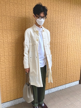 「CABANE de ZUCCa（カバンドズッカ）のアイテム（ジャケット/アウター）」を使った、Steinさん（メンズ・170cm）の秋コーディネート