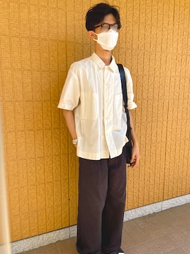 「YLEVE（イレーヴ）のアイテム（パンツ）」を使った、Steinさん（メンズ・170cm）の夏コーディネート