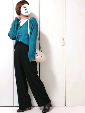 「パンツスタイル」｜meさん（レディース・152cm・30代）の冬コーディネート
