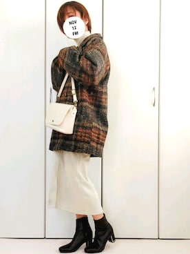 「classicalelf（クラシカルエルフ）のアイテム（ピーコート）」を使った、meさん（レディース・152cm）の秋コーディネート