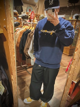 「Lafayette（ラファイエット）のアイテム（スウェット）」を使った、KOHTAさん（メンズ・178cm）の冬コーディネート