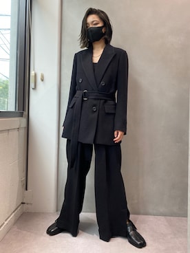 「ROBES&CONFECTIONS（ローブスコンフェクションズ）のアイテム（ジャケット/アウター）」を使った、Naoさん（レディース・158cm）の夏コーディネート