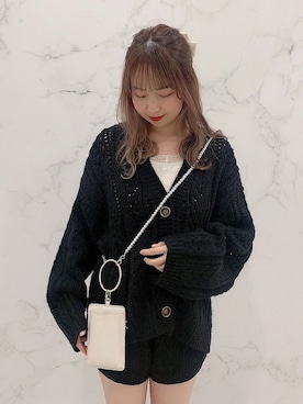 「one after another NICE CLAUP（ワンアフターアナザーナイスクラップ）のアイテム（セットアップ）」を使った、みゆたんご【骨格ウェーブ】さん（レディース・161cm）の秋コーディネート