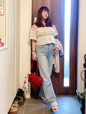 「アイテム（その他アウター）」を使った、ANNAさん（レディース・166cm）の秋コーディネート