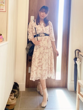 「アイテム（ピアス（両耳用））」を使った、ANNAさん（レディース・166cm）の秋コーディネート
