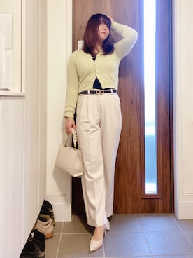 「Thevon（ゼボン）のアイテム」を使った、ANNAさん（レディース・166cm）の冬コーディネート